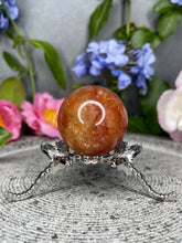 Load image into Gallery viewer, Confidence Fire Quartz Hematoid Crystal Sphere
