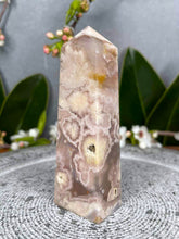 Load image into Gallery viewer, Amazing Flower Agate Crystal Tower Point