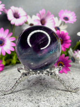 Load image into Gallery viewer, Mesmerizing Rainbow Fluorite Crystal Sphere Ball