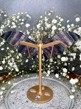 Load image into Gallery viewer, Stunning Rainbow Fluorite Crystal Butterfly Wings