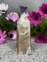 Load image into Gallery viewer, Gorgeous Flower Agate Crystal Tower Point