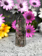 Load image into Gallery viewer, Growth Garden Quartz Lodolite Crystal Tower Point
