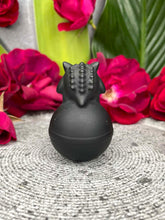 Load image into Gallery viewer, Black Obsidian Gengar Poké Ball Crystal Carving