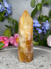 Load image into Gallery viewer, Breathtaking Golden Healer Quartz Crystal Tower Point