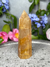 Load image into Gallery viewer, Stunning Golden Healer Quartz Crystal Tower Point