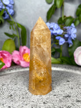 Load image into Gallery viewer, Stunning Golden Healer Quartz Crystal Tower Point