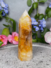 Load image into Gallery viewer, Renew Golden Healer Quartz Crystal Tower Point