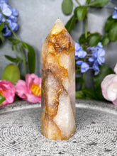 Load image into Gallery viewer, Focus Golden Healer Quartz Crystal Tower Point