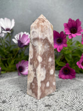 Load image into Gallery viewer, Stunning Pink Amethyst Flower Agate Tower Point