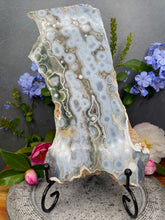 Load image into Gallery viewer, XL 8th Vein Ocean Jasper Crystal Polished Slab With Stand