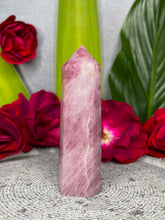 Load image into Gallery viewer, High Quality Lavender Rose Quartz Crystal Tower Point