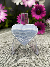Load image into Gallery viewer, Emotional Blue Lace Agate Crystal Love Heart Carving