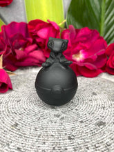 Load image into Gallery viewer, Black Obsidian Mew Poké Ball Crystal Carving