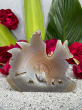 Load image into Gallery viewer, Druzy Agate Nine-Tail Fox Crystal Carving