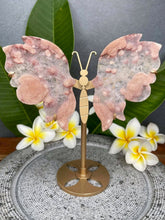 Load image into Gallery viewer, Gorgeous Pink Amethyst Flower Agate Crystal Butterfly Wings