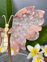 Load image into Gallery viewer, Gorgeous Pink Amethyst Flower Agate Crystal Butterfly Wings