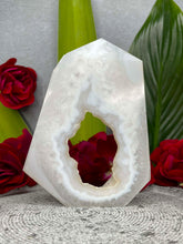Load image into Gallery viewer, Sleek Druzy Agate Quartz Crystal Tower Point