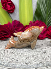 Load image into Gallery viewer, Red Agate Quartz Dolphin Crystal Carving