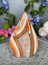 Load image into Gallery viewer, Stunning Red Agate Quartz Chalcedony Crystal Flame
