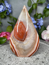 Load image into Gallery viewer, Magical Druzy Red Agate Chalcedony Crystal Flame