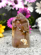 Load image into Gallery viewer, Rutile Quartz Crystal Tower Point