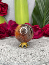 Load image into Gallery viewer, Vivid Sardonyx Crystal Sphere Ball
