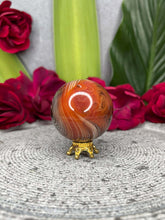 Load image into Gallery viewer, Vivid Sardonyx Crystal Sphere Ball