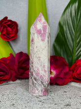 Load image into Gallery viewer, Positive Pink Tourmaline Rubellite Crystal Tower Point