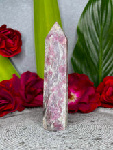 Load image into Gallery viewer, Alluring Pink Tourmaline Rubellite Crystal Tower Point