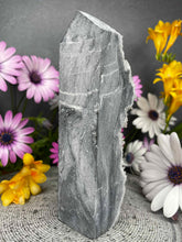 Load image into Gallery viewer, Chrysanthemum Quartz Crystal Tower Point