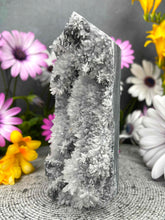 Load image into Gallery viewer, Stunning Chrysanthemum Quartz Crystal Tower Point