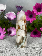 Load image into Gallery viewer, Stunning Flower Agate Crystal Tower Point