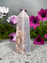 Load image into Gallery viewer, Elegant Pink Amethyst Flower Agate Crystal Tower