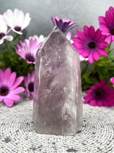 Load image into Gallery viewer, Purple Fluorite Crystal Tower Point