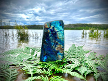 Load image into Gallery viewer, Large Natural Labradorite Crystal Freeform With Stunning Flash