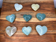 Load image into Gallery viewer, Rare Green Flower Agate Love Hearts