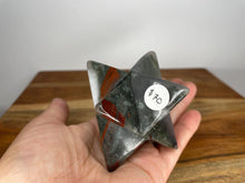 Load image into Gallery viewer, Natural Crystal African Bloodstone Merkaba Star