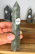 Load image into Gallery viewer, Natural Labradorite Crystal Point With Good Flash