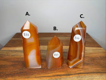 Load image into Gallery viewer, Courage Carnelian Crystal Point