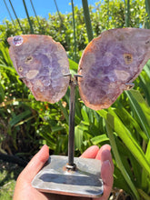 Load image into Gallery viewer, Purple Amethyst Crystal Quartz Butterfly Wings
