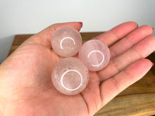 Load image into Gallery viewer, Small Rose Quartz Crystal Sphere 1pc Intuitively Chosen