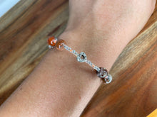 Load image into Gallery viewer, Hand Made Crystal Red Jasper Bracelet