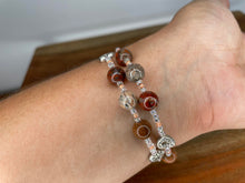 Load image into Gallery viewer, Hand Made Crystal Red Jasper Bracelet