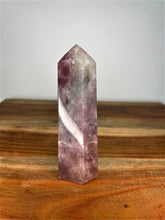 Load image into Gallery viewer, Lavender Rose Quartz Tower Crystal Point