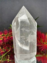 Load image into Gallery viewer, Pure Clear Quartz Crystal Tower Point
