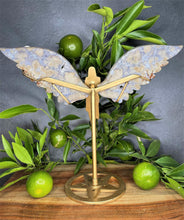 Load image into Gallery viewer, Stunning Guardian Angel Wings Purple Flower Agate