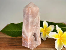 Load image into Gallery viewer, Pink Amethyst Crystal Tower Point With Cave Druzy