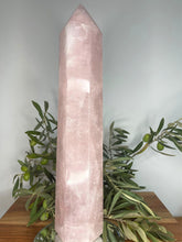 Load image into Gallery viewer, XXL Rose Quartz Crystal Tower Point 2kg