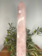 Load image into Gallery viewer, XXL Rose Quartz Crystal Tower Point 2kg