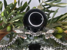 Load image into Gallery viewer, Black Obsidian Crystal Sphere With Banding